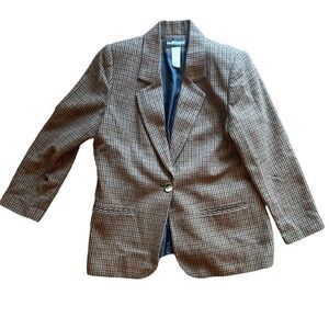 Vintage Plaid Blazer